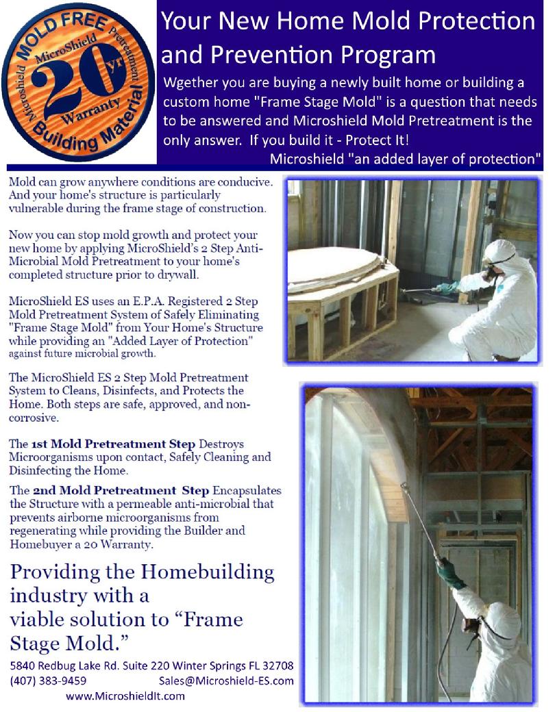 Microshield Mold Pretreatment, Frame Stage Mold, Truss Mold